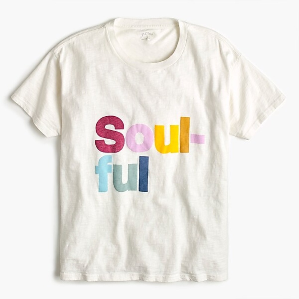 J. Crew NWT Plus Size "Soulful" T-shirt Sz 2X